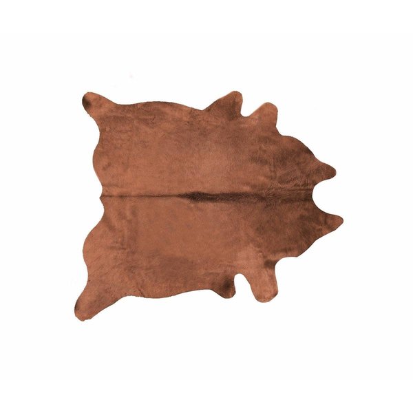 Home Roots Beddings Geneva Cowhide RugBrown 6 x 7 ft. 332269